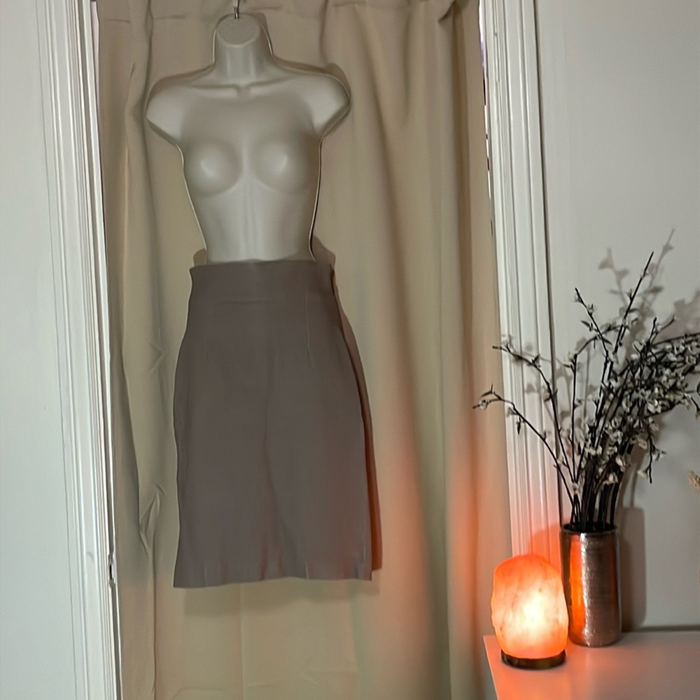 The Perfext leather skirt Tan size M